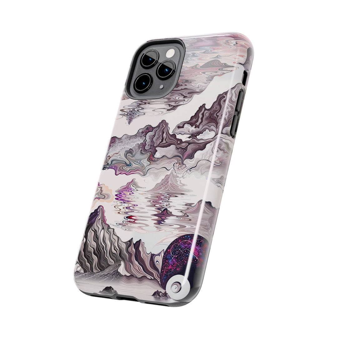 Cosmic Marble Cascade - Tough Phone Case - Phone Case - g(0D·IO) - iPhone 13 Mini - -