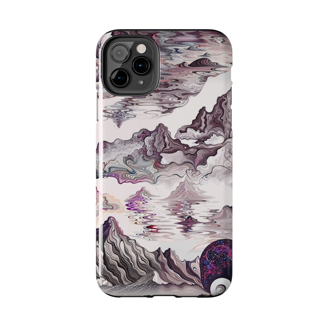 Cosmic Marble Cascade - Tough Phone Case - Phone Case - g(0D·IO) - iPhone 13 Mini - -