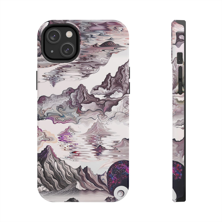 Cosmic Marble Cascade - Tough Phone Case - Phone Case - g(0D·IO) - iPhone 14 Plus - -