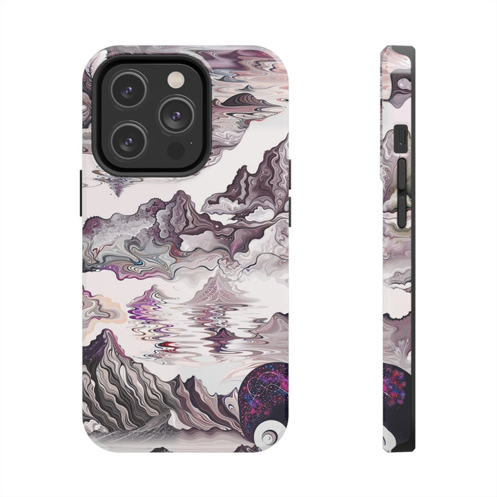 Cosmic Marble Cascade - Tough Phone Case - Phone Case - g(0D·IO) - iPhone 14 Pro - -