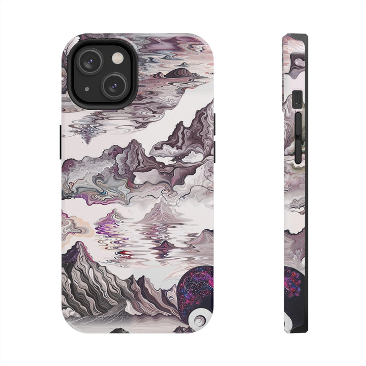 Cosmic Marble Cascade - Tough Phone Case - Phone Case - g(0D·IO) - iPhone 14 - -