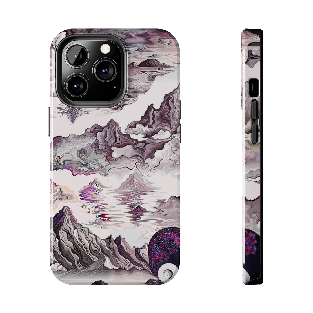 Cosmic Marble Cascade - Tough Phone Case - Phone Case - g(0D·IO) - iPhone 13 Pro - -