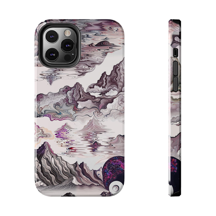 Cosmic Marble Cascade - Tough Phone Case - Phone Case - g(0D·IO) - iPhone 12 Pro - -