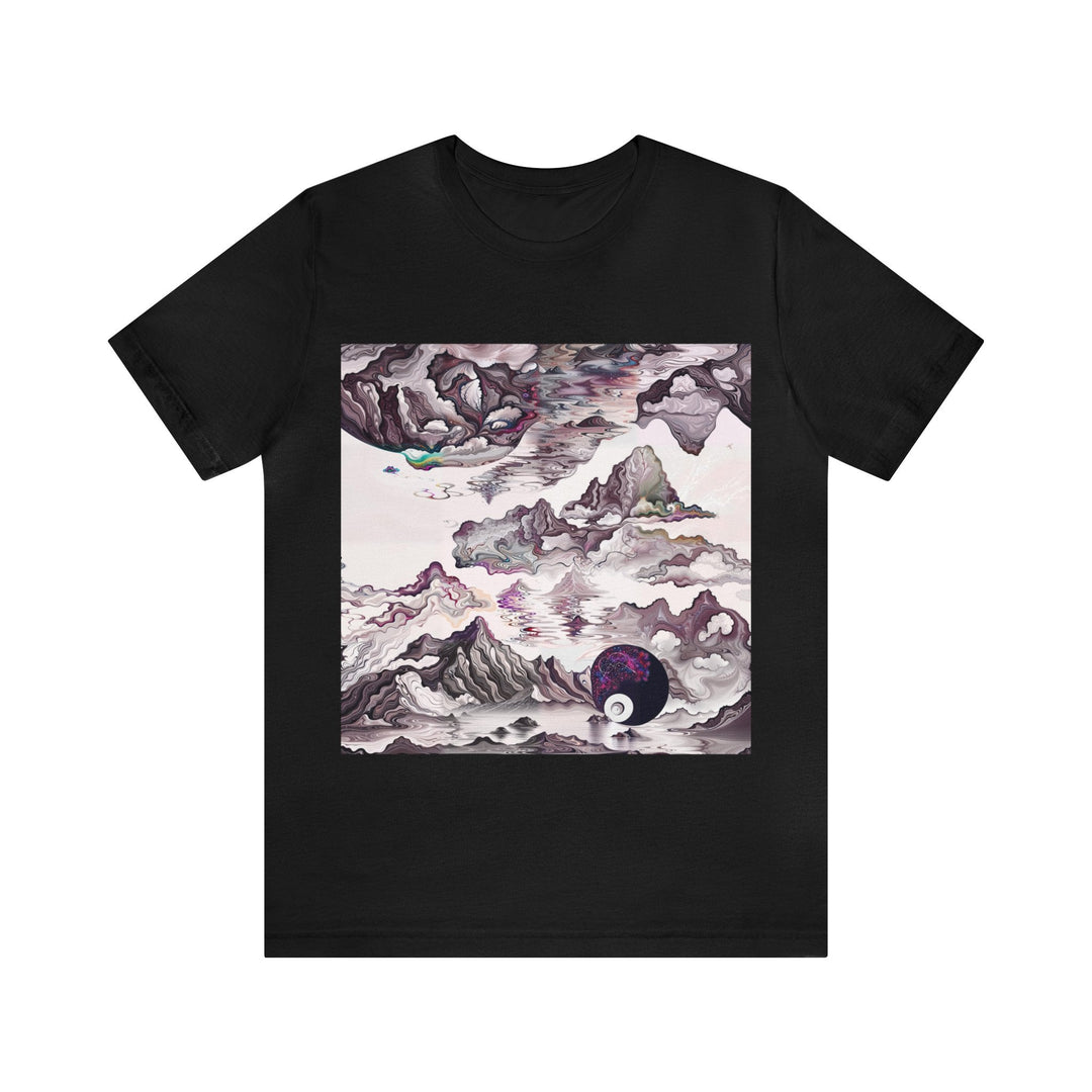 Cosmic Marble Cascade - Unisex Jersey Short Sleeve Tee - T-Shirt - g(0D·IO) - Black - S -