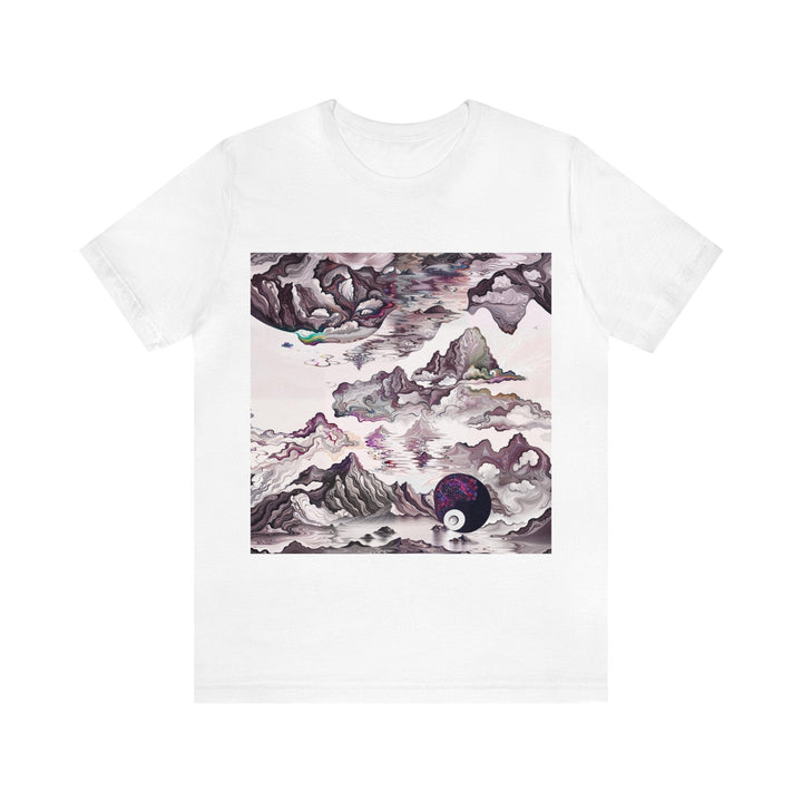 Cosmic Marble Cascade - Unisex Jersey Short Sleeve Tee - T-Shirt - g(0D·IO) - White - S -