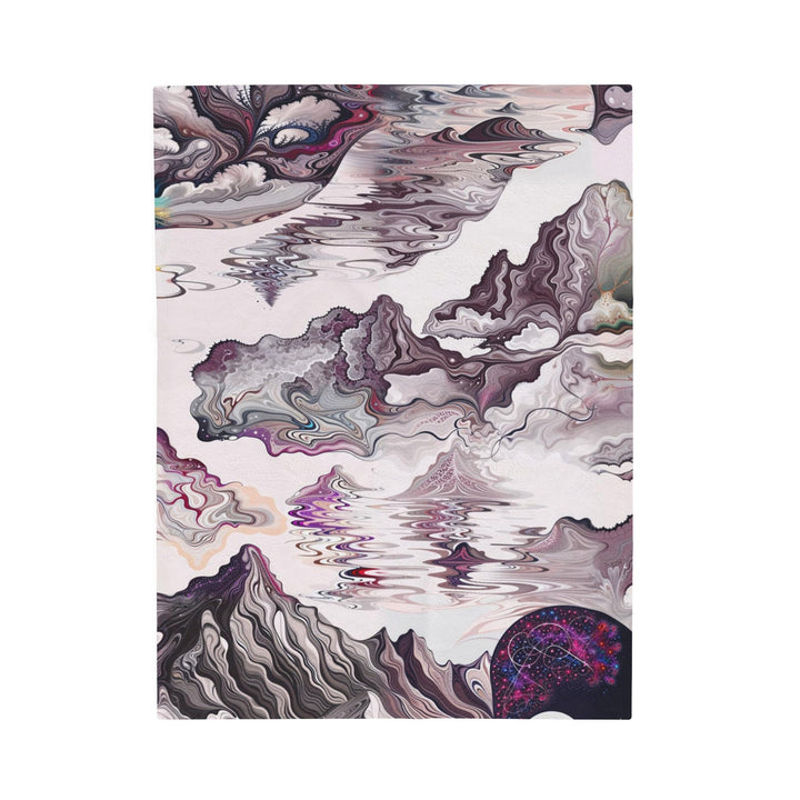 Cosmic Marble Cascade - Velveteen Plush Blanket - All Over Prints - g(0D·IO) - 30" × 40" - -