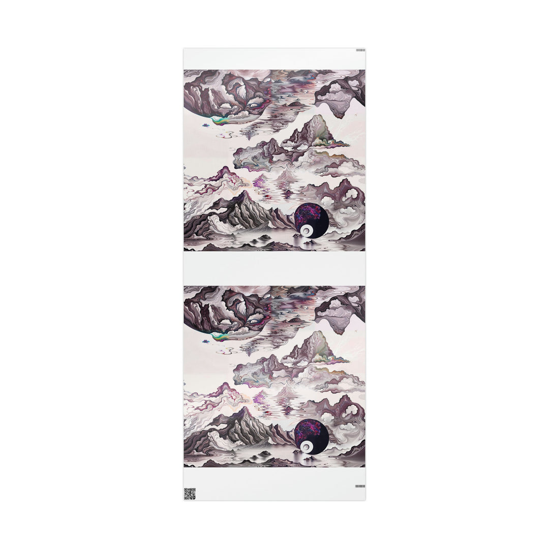 Cosmic Marble Cascade - Wrapping Paper - Home Decor - g(0D·IO) - 30'' x 72'' - Glossy -