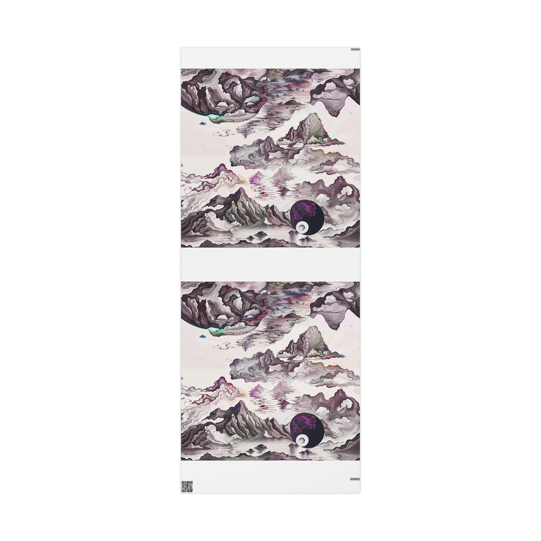 Cosmic Marble Cascade - Wrapping Paper - Home Decor - g(0D·IO) - 30'' x 72'' - Matte -