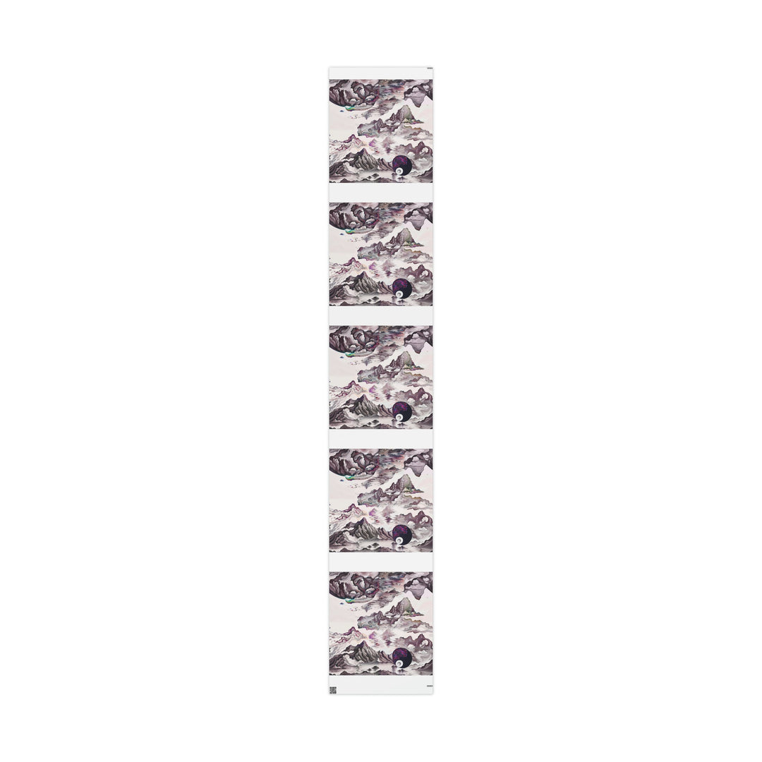 Cosmic Marble Cascade - Wrapping Paper - Home Decor - g(0D·IO) - 30" x 180" - Matte -