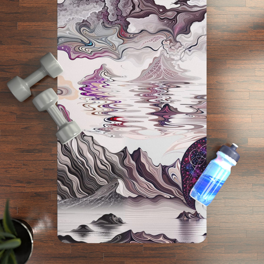 Cosmic Marble Cascade - Yoga Mat - Home Decor - g(0D·IO) - 24” x 68” - -