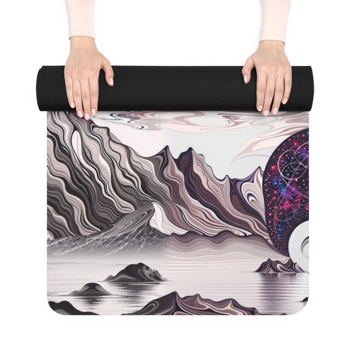 Cosmic Marble Cascade - Yoga Mat - Home Decor - g(0D·IO) - 24” x 68” - -