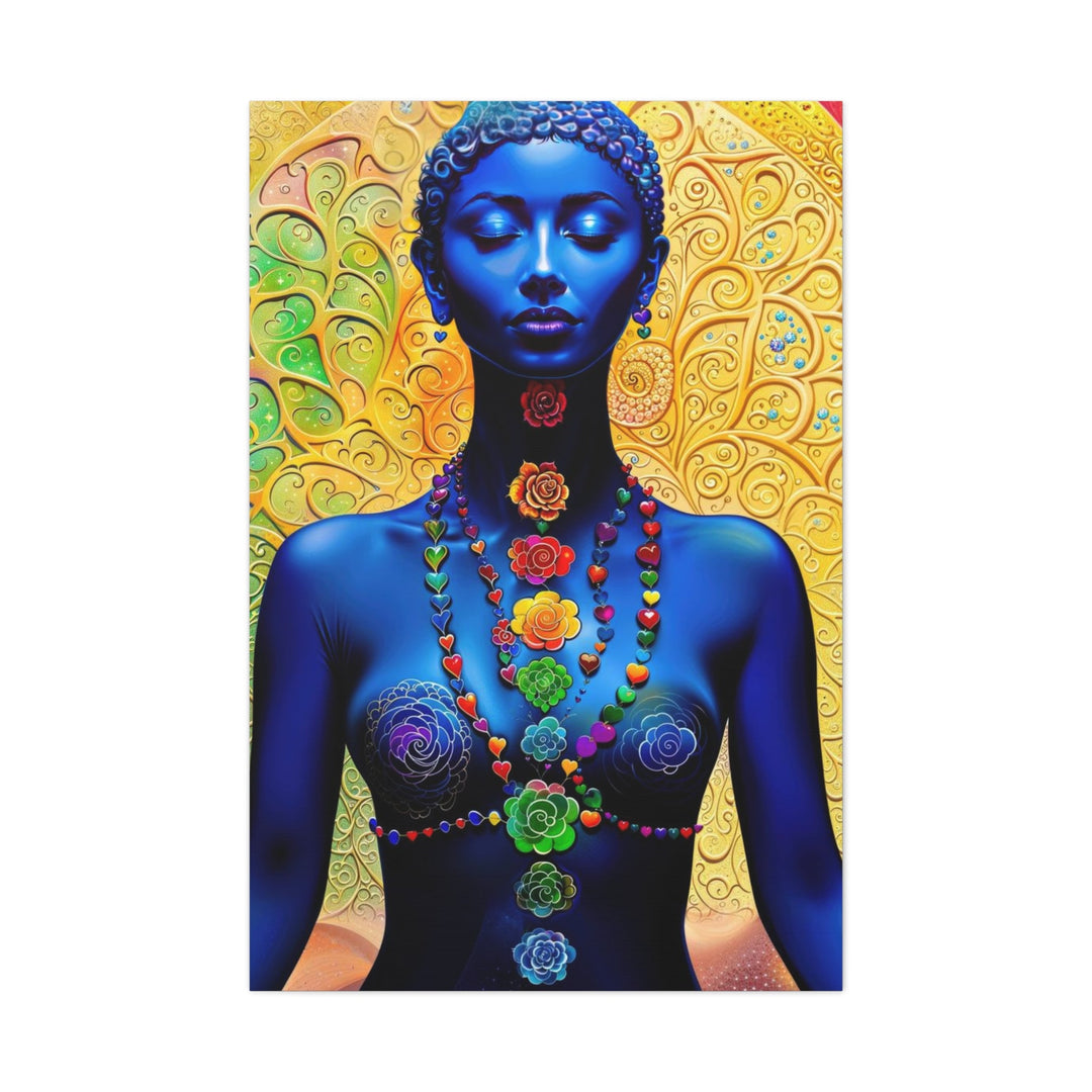 Cosmic Meditation Bloom - Matte Canvas Print 1.25" - Canvas - g(0D·IO) - 32″ x 48″ (Vertical) - 1.25" -