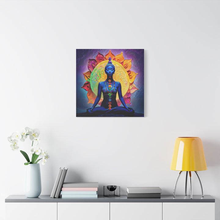 Cosmic Meditation Bloom - Matte Canvas Print 1.25" - Canvas - g(0D·IO) - 36" x 36" - 1.25" -