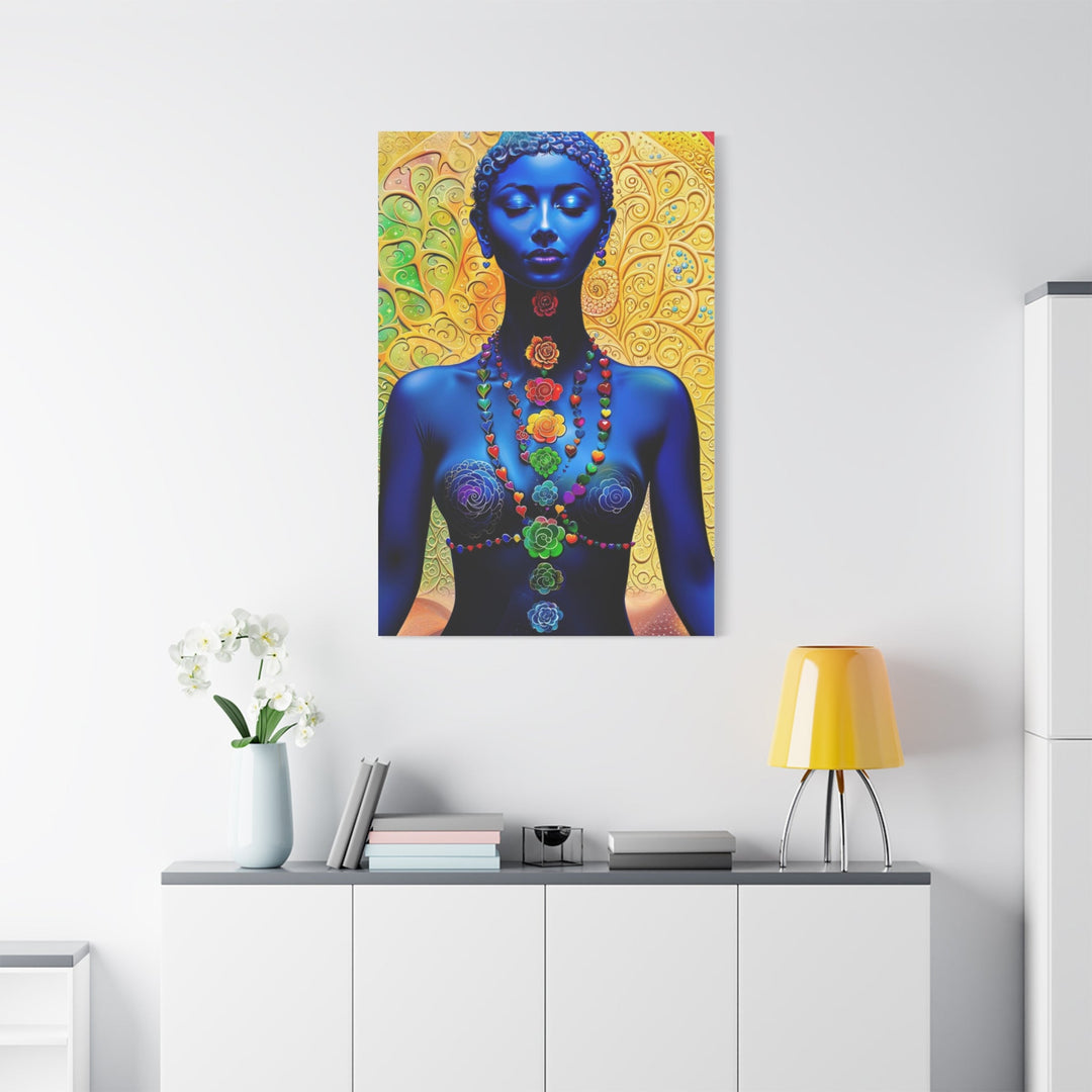 Cosmic Meditation Bloom - Matte Canvas Print 1.25" - Canvas - g(0D·IO) - 36" x 36" - 1.25" -