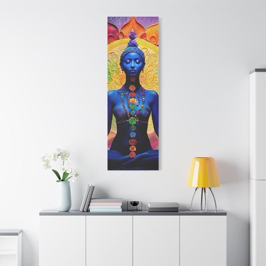 Cosmic Meditation Bloom - Matte Canvas Print 1.25" - Canvas - g(0D·IO) - 36" x 36" - 1.25" -