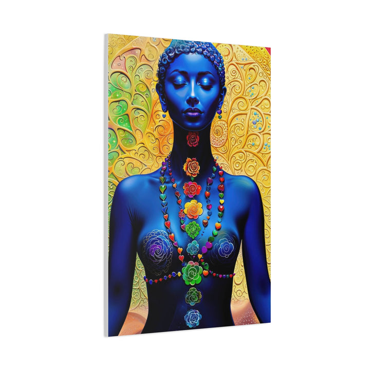 Cosmic Meditation Bloom - Matte Canvas Print 1.25" - Canvas - g(0D·IO) - 36" x 36" - 1.25" -