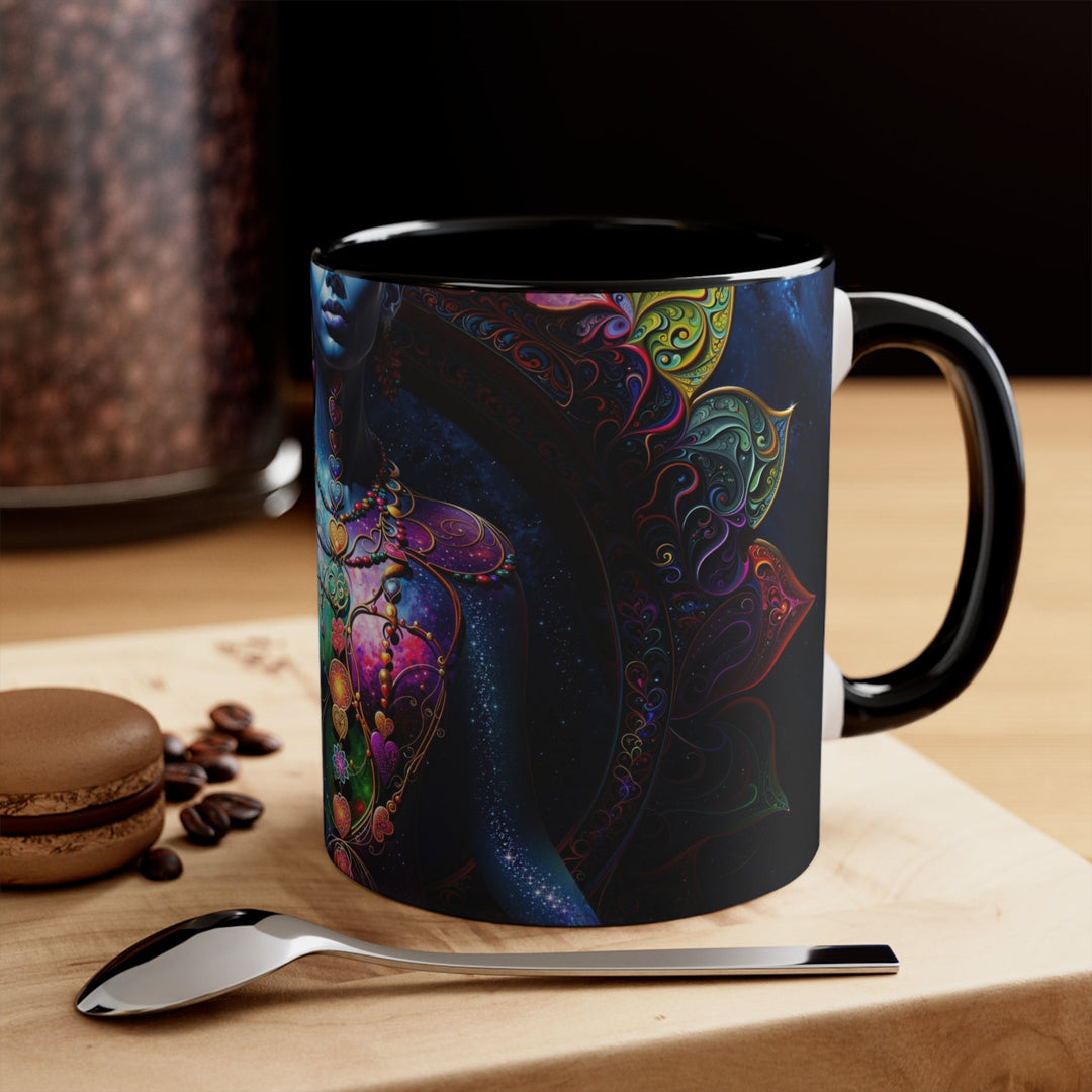 Cosmic Meditation Blossom - Accent Coffee Mug - Mug - g(0D·IO) - Pink - 11oz -