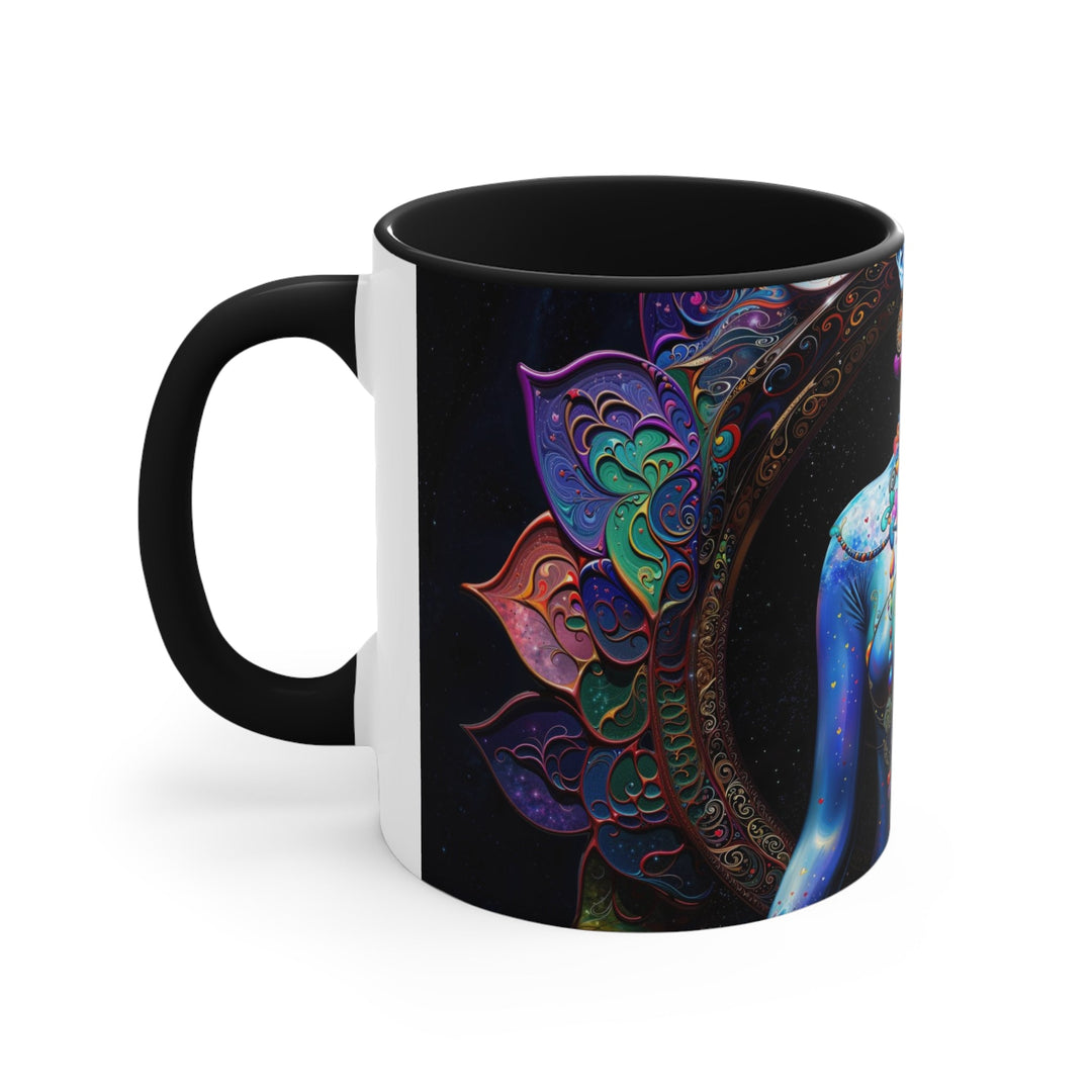 Cosmic Meditation Blossom - Accent Coffee Mug - Mug - g(0D·IO) - Pink - 11oz -