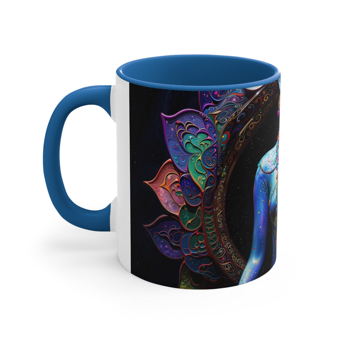 Cosmic Meditation Blossom - Accent Coffee Mug - Mug - g(0D·IO) - Pink - 11oz -