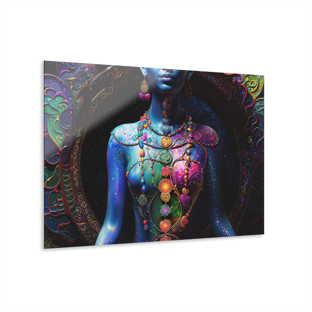 Cosmic Meditation Blossom - Acrylic Prints (French Cleat Hanging) - Home Decor - g(0D·IO) - 36" x 24" (Horizontal) - 0.25'' -