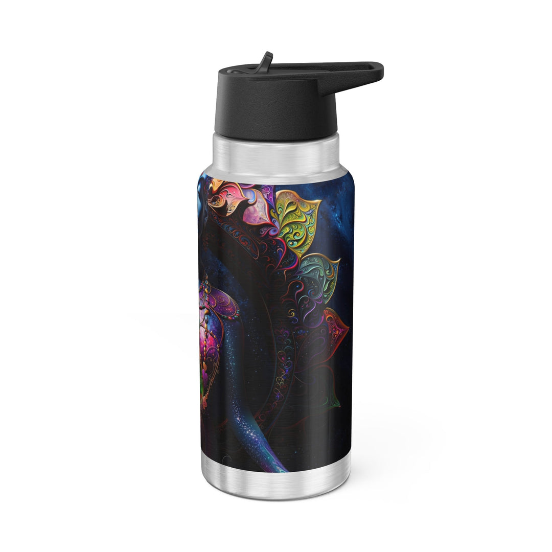 Cosmic Meditation Blossom - Gator Tumbler 32oz - Mug - g(0D·IO) - Silver - 32oz -