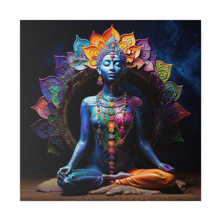 Cosmic Meditation Blossom - Matte Canvas - Canvas - g(0D·IO) - 32" x 32" (Square) - 0.75'' -