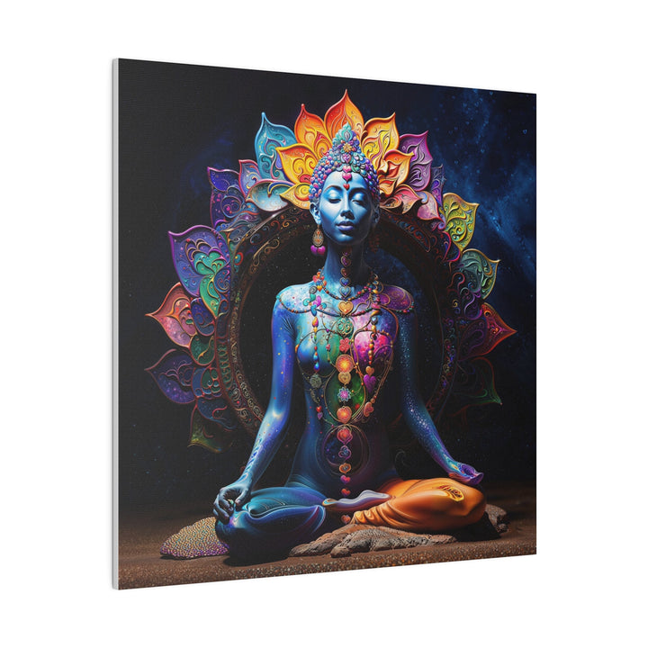 Cosmic Meditation Blossom - Matte Canvas - Canvas - g(0D·IO) - 32" x 32" (Square) - 0.75'' -