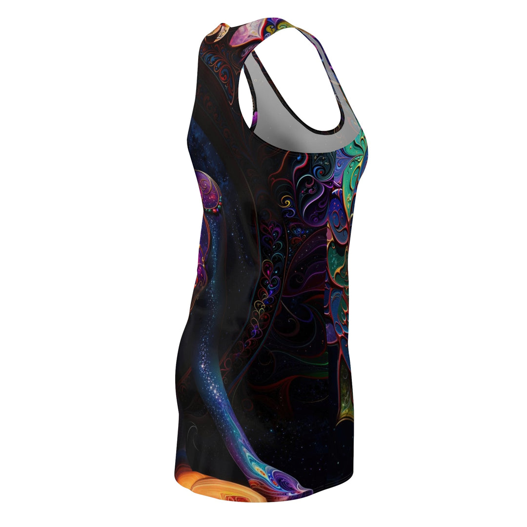 Cosmic Meditation Blossom - Racerback Dress - All Over Prints - g(0D·IO) - XS - -