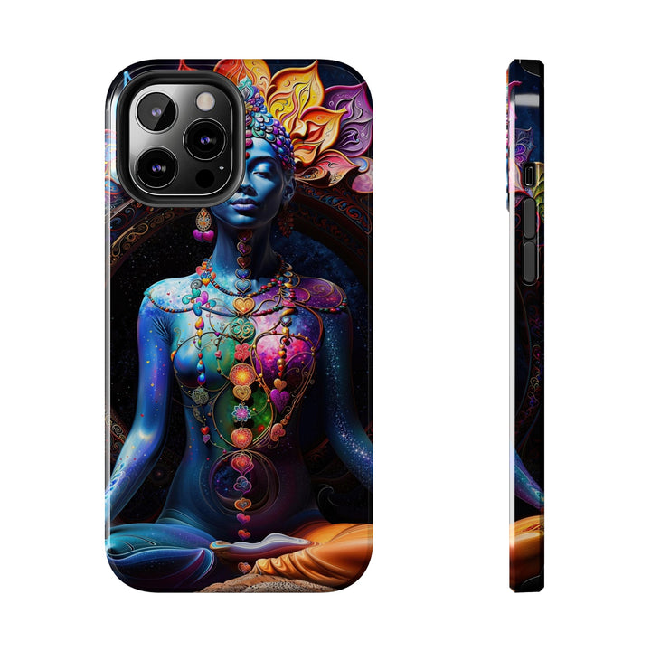 Cosmic Meditation Blossom - Tough Phone Case - Phone Case - g(0D·IO) - iPhone 12 Pro Max - -