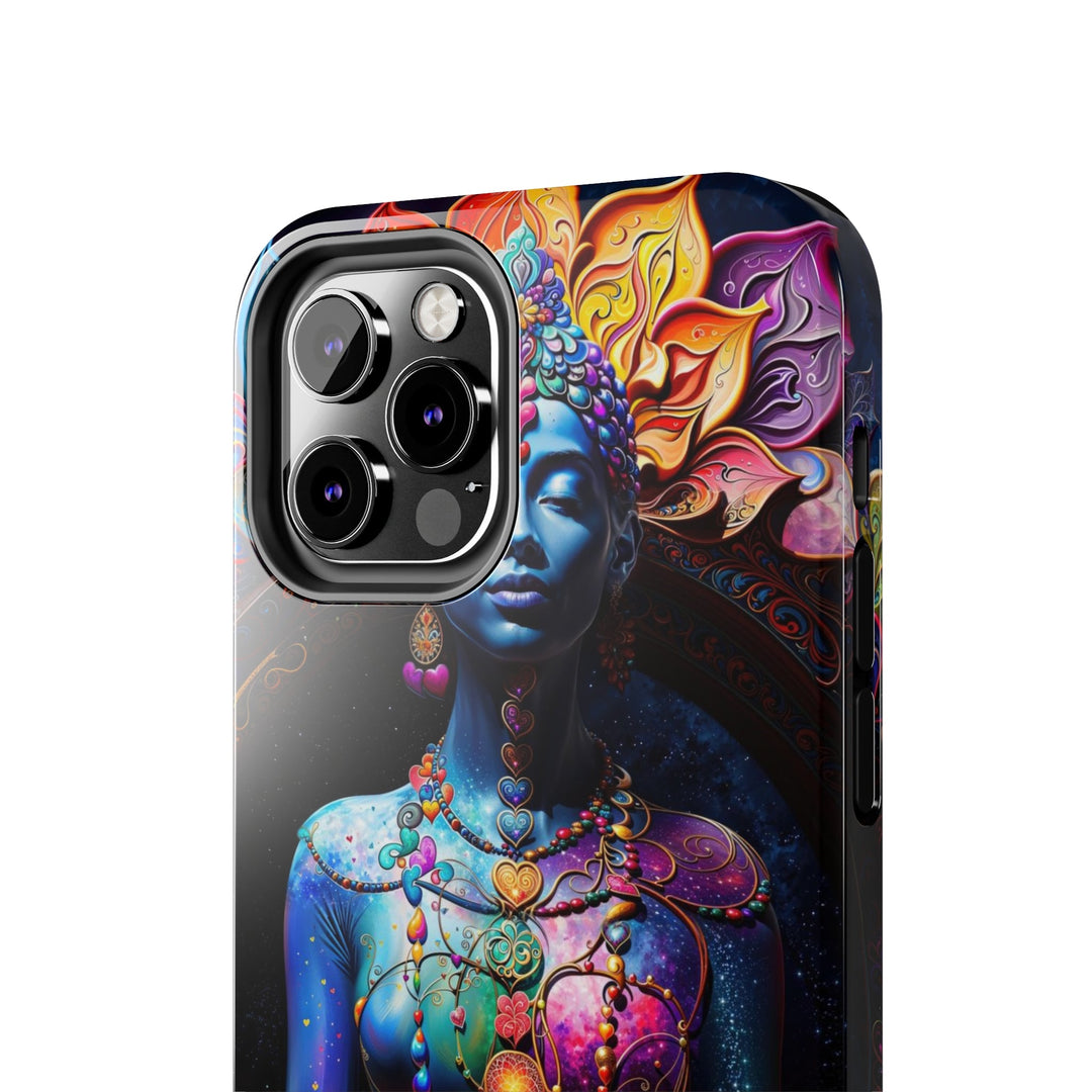 Cosmic Meditation Blossom - Tough Phone Case - Phone Case - g(0D·IO) - iPhone 13 Mini - -