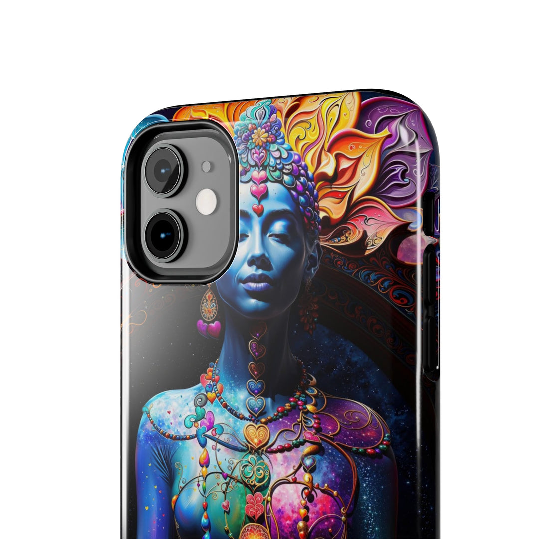 Cosmic Meditation Blossom - Tough Phone Case - Phone Case - g(0D·IO) - iPhone 13 Mini - -