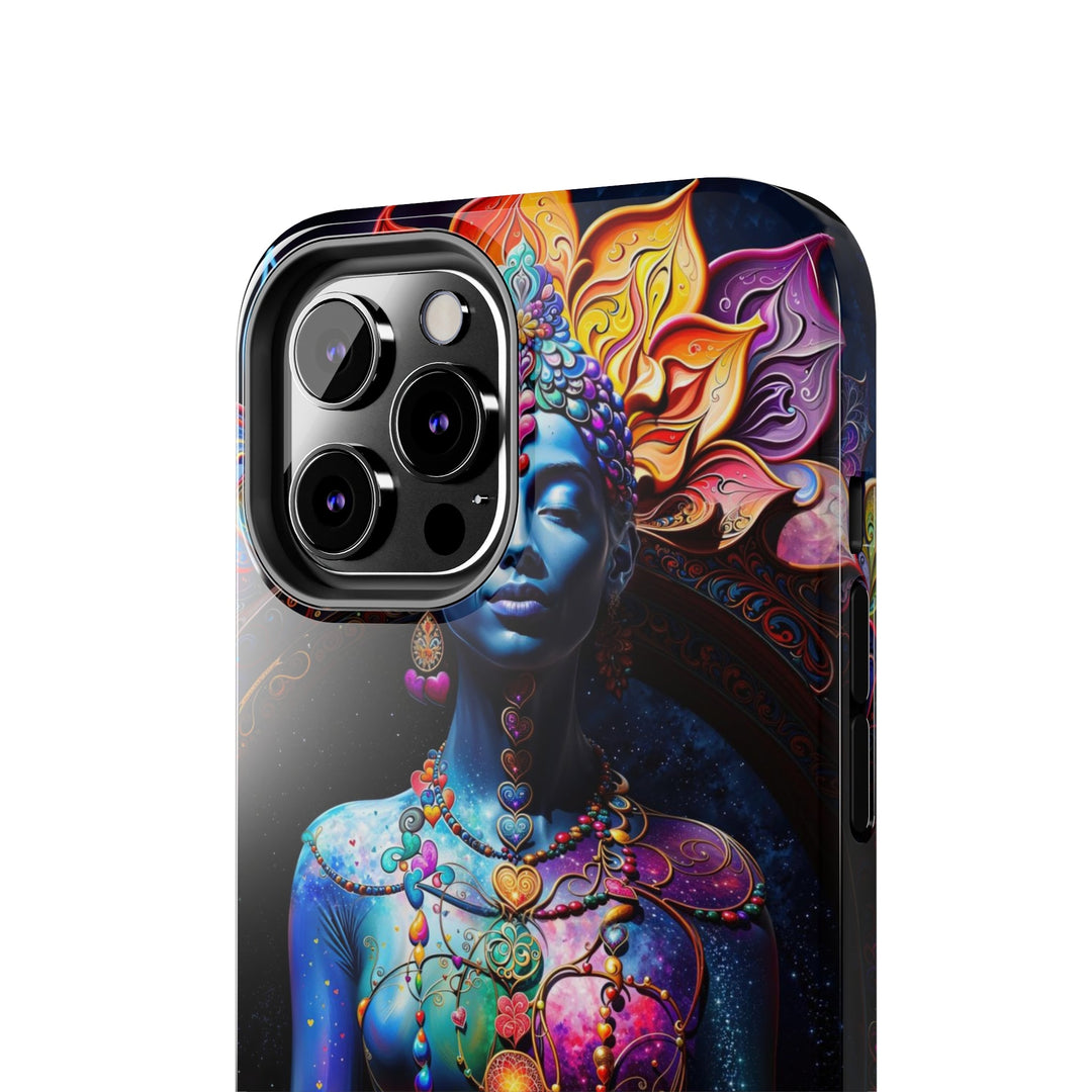 Cosmic Meditation Blossom - Tough Phone Case - Phone Case - g(0D·IO) - iPhone 13 Mini - -