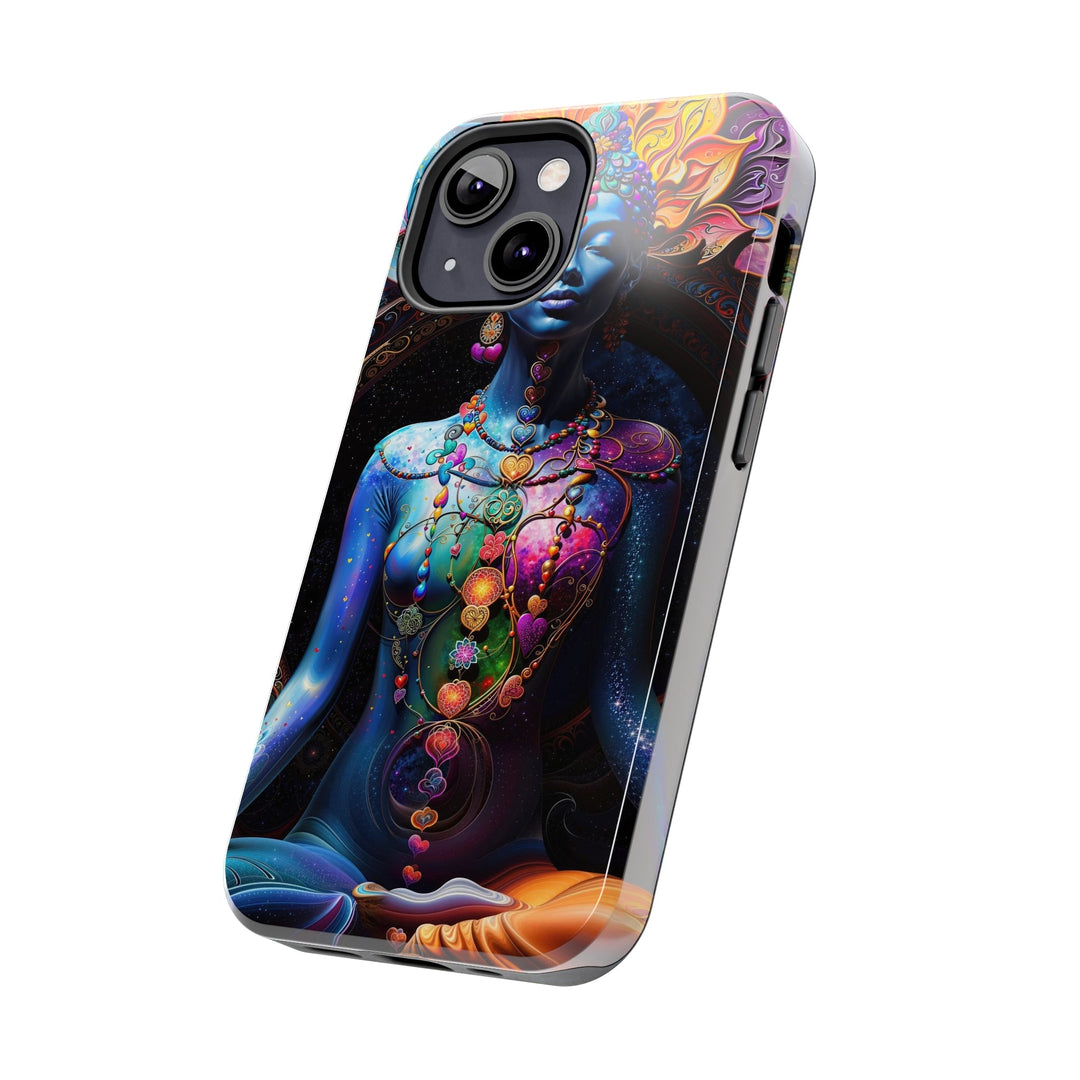 Cosmic Meditation Blossom - Tough Phone Case - Phone Case - g(0D·IO) - iPhone 13 Mini - -