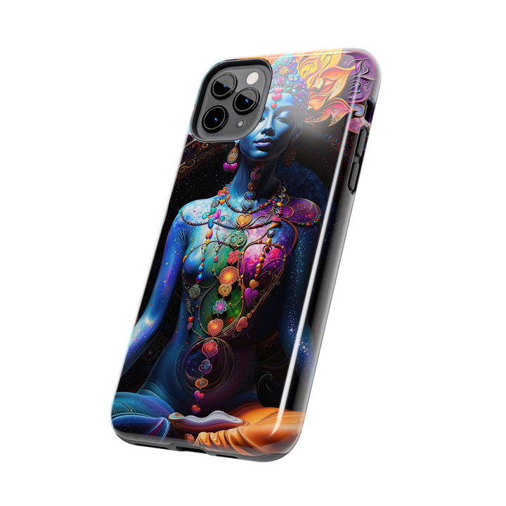 Cosmic Meditation Blossom - Tough Phone Case - Phone Case - g(0D·IO) - iPhone 13 Mini - -