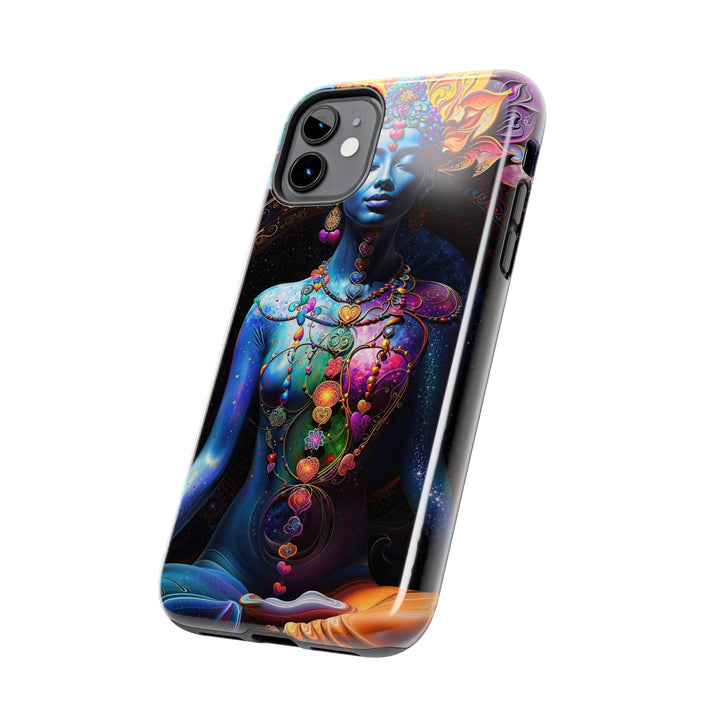 Cosmic Meditation Blossom - Tough Phone Case - Phone Case - g(0D·IO) - iPhone 13 Mini - -