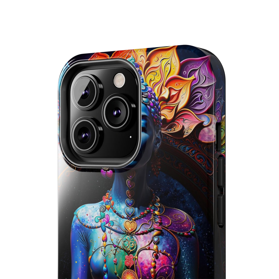 Cosmic Meditation Blossom - Tough Phone Case - Phone Case - g(0D·IO) - iPhone 13 Mini - -