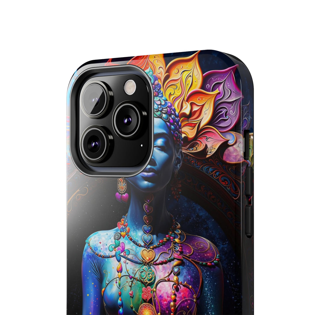 Cosmic Meditation Blossom - Tough Phone Case - Phone Case - g(0D·IO) - iPhone 13 Mini - -