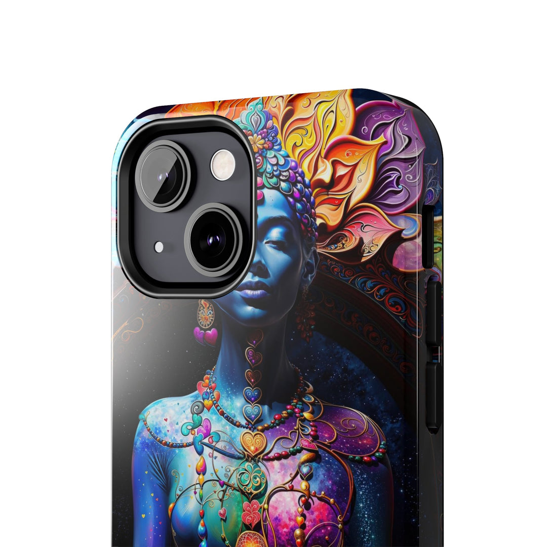 Cosmic Meditation Blossom - Tough Phone Case - Phone Case - g(0D·IO) - iPhone 13 Mini - -