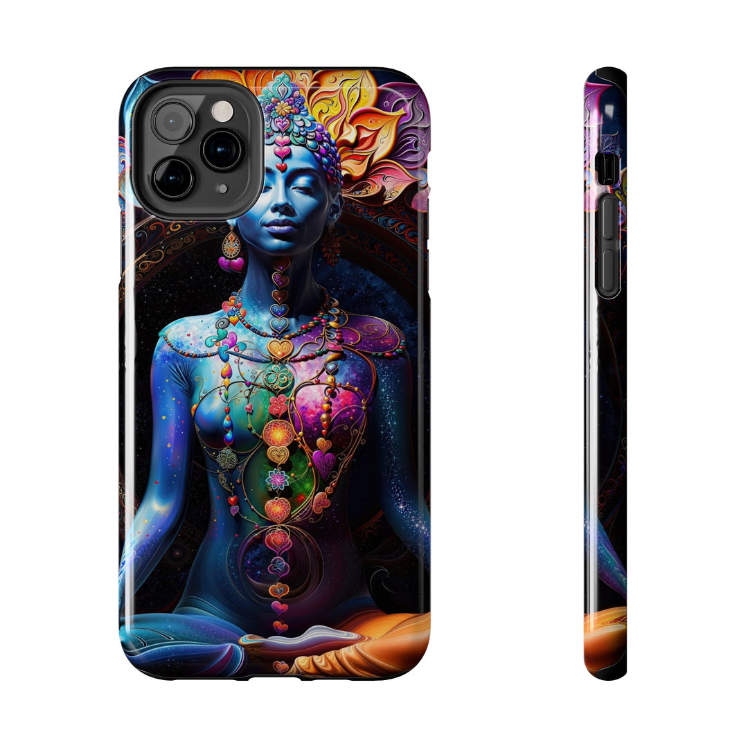 Cosmic Meditation Blossom - Tough Phone Case - Phone Case - g(0D·IO) - iPhone 11 Pro Max - -