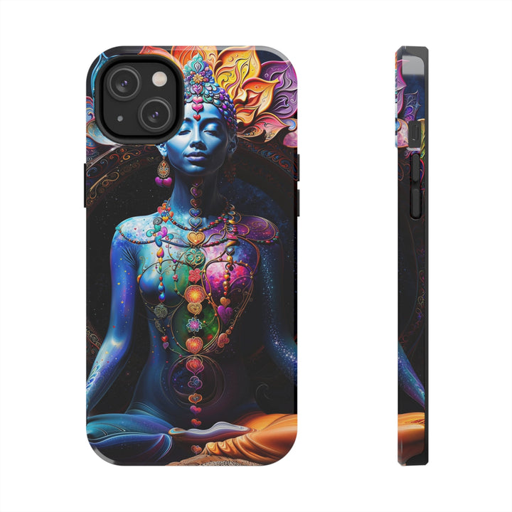 Cosmic Meditation Blossom - Tough Phone Case - Phone Case - g(0D·IO) - iPhone 14 Plus - -