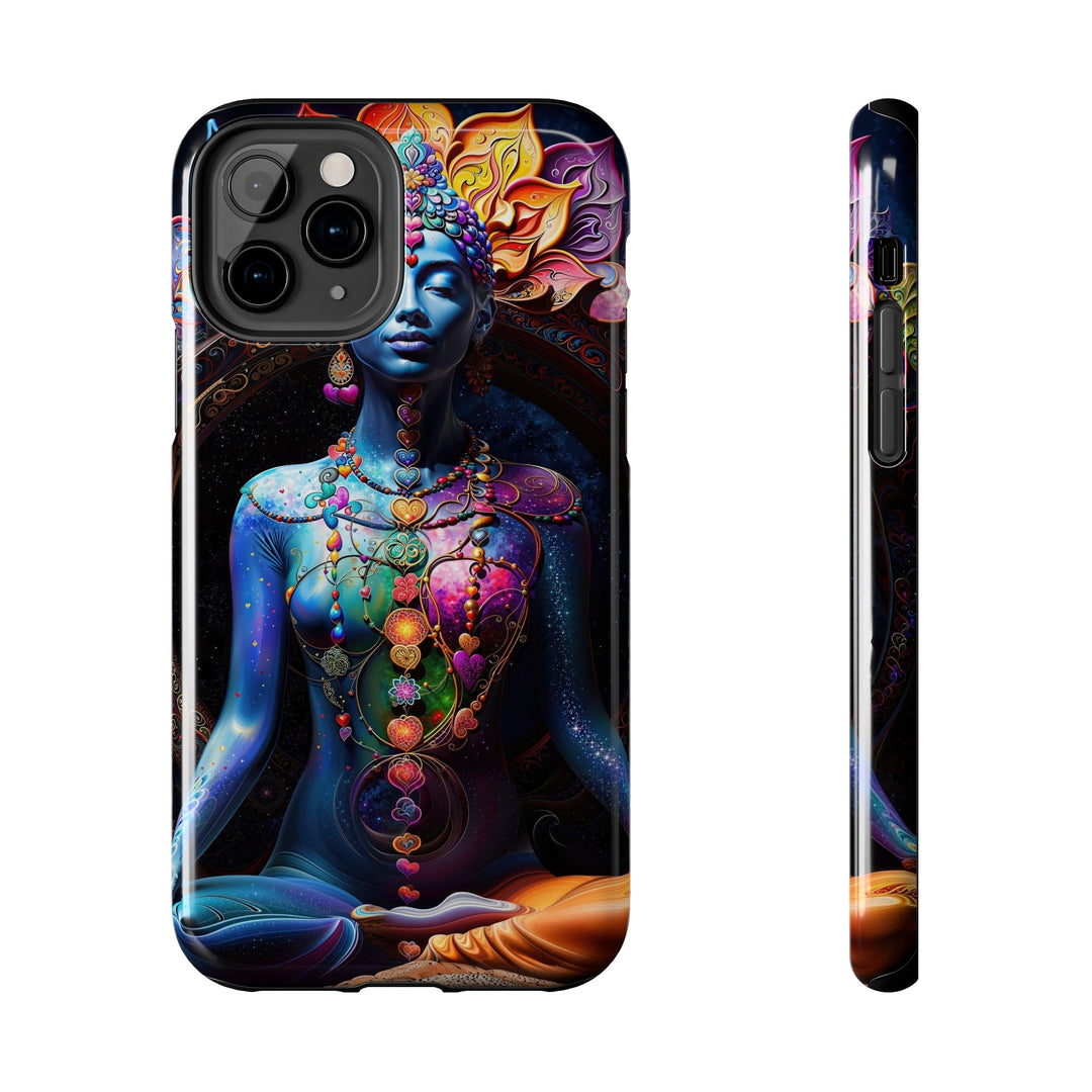 Cosmic Meditation Blossom - Tough Phone Case - Phone Case - g(0D·IO) - iPhone 11 Pro - -