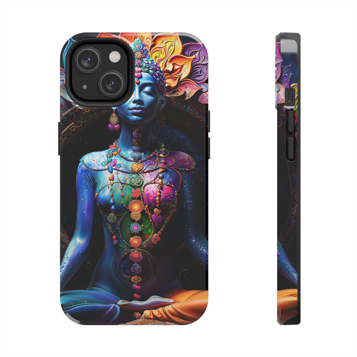 Cosmic Meditation Blossom - Tough Phone Case - Phone Case - g(0D·IO) - iPhone 14 - -