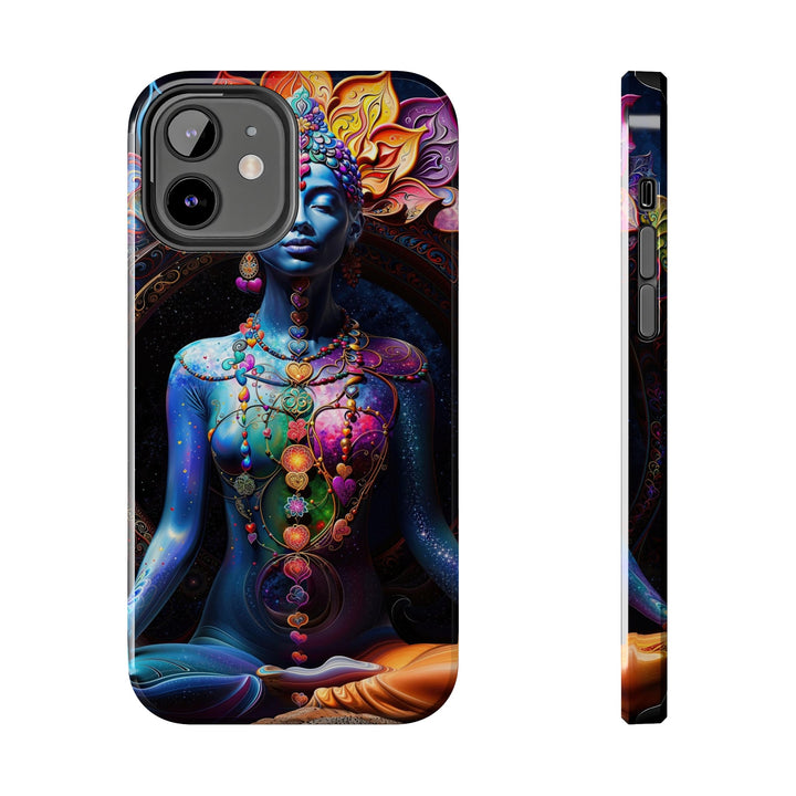 Cosmic Meditation Blossom - Tough Phone Case - Phone Case - g(0D·IO) - iPhone 12 - -