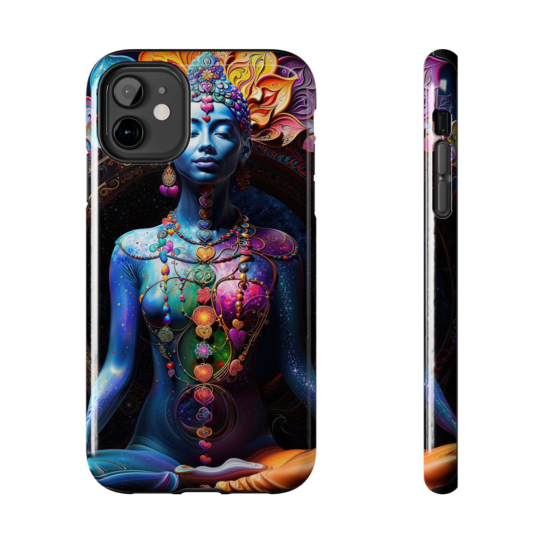 Cosmic Meditation Blossom - Tough Phone Case - Phone Case - g(0D·IO) - iPhone 11 - -