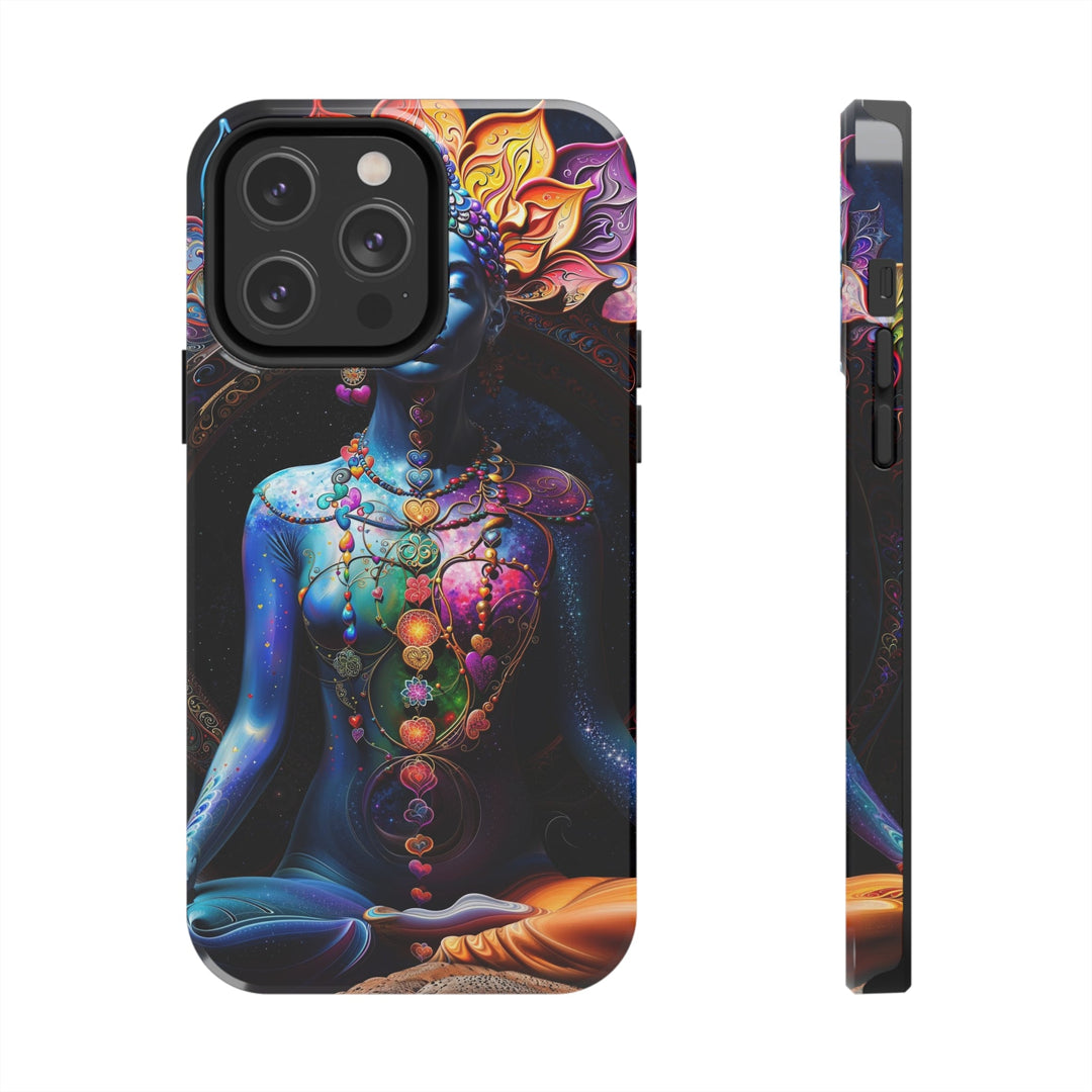 Cosmic Meditation Blossom - Tough Phone Case - Phone Case - g(0D·IO) - iPhone 14 Pro Max - -