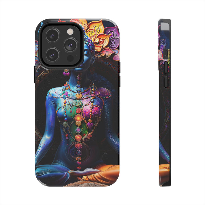 Cosmic Meditation Blossom - Tough Phone Case - Phone Case - g(0D·IO) - iPhone 14 Pro Max - -