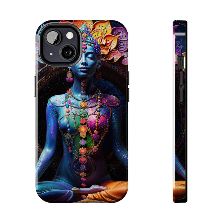 Cosmic Meditation Blossom - Tough Phone Case - Phone Case - g(0D·IO) - iPhone 13 - -