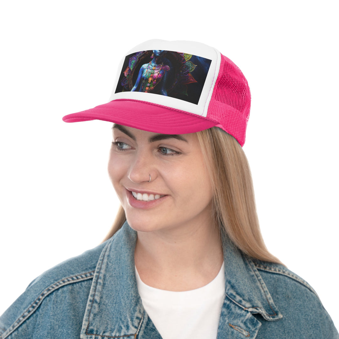 Cosmic Meditation Blossom - Trucker Hat - Hats - g(0D·IO) - Pink - One size -