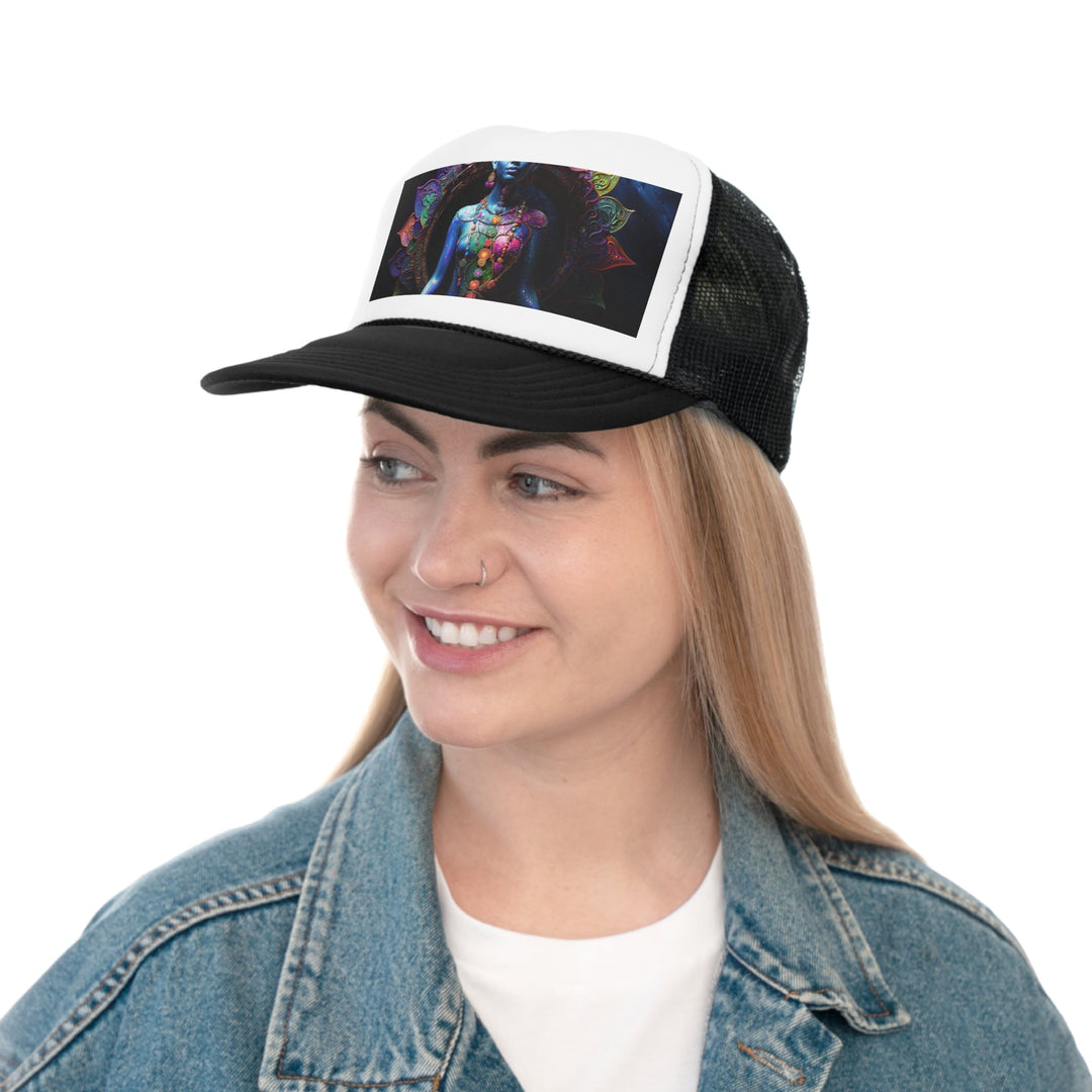 Cosmic Meditation Blossom - Trucker Hat - Hats - g(0D·IO) - Pink - One size -