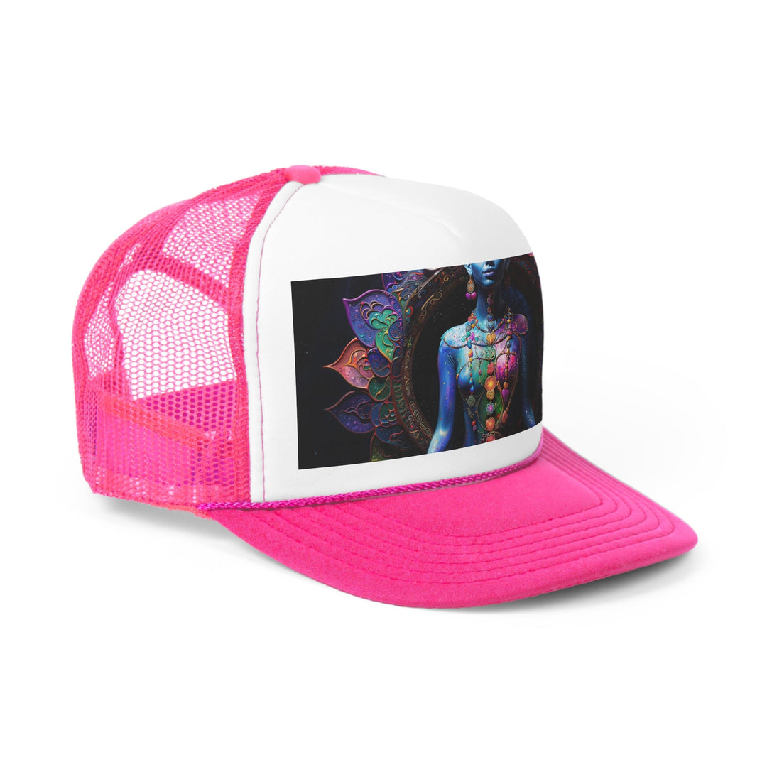 Cosmic Meditation Blossom - Trucker Hat - Hats - g(0D·IO) - Pink - One size -